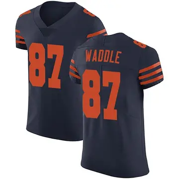 Nike Tom Waddle Men's Elite Chicago Bears Navy Blue Alternate Vapor Untouchable Jersey