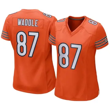 Nike Tom Waddle Women's Game Chicago Bears Orange Alternate Jersey