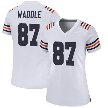 Nike Tom Waddle Women's Game Chicago Bears White Alternate Classic Jersey