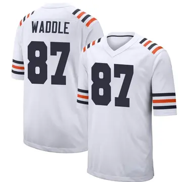 Nike Tom Waddle Youth Game Chicago Bears White Alternate Classic Jersey
