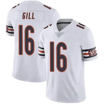 Nike Trenton Gill Youth Limited Chicago Bears White Vapor Untouchable Jersey