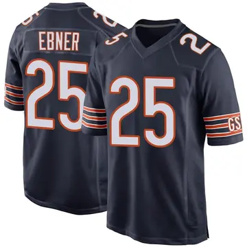 Nike Trestan Ebner Men's Game Chicago Bears Navy Team Color Jersey