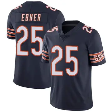 Nike Trestan Ebner Men's Limited Chicago Bears Navy Team Color Vapor Untouchable Jersey