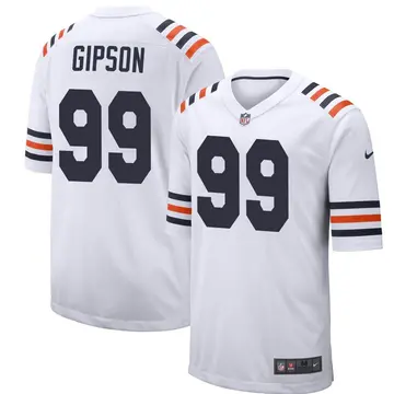 Nike Trevis Gipson Men's Game Chicago Bears White Alternate Classic Jersey