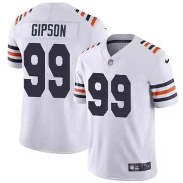 Nike Trevis Gipson Men's Limited Chicago Bears White Alternate Classic Vapor Jersey