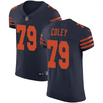 Nike Trevon Coley Men's Elite Chicago Bears Navy Blue Alternate Vapor Untouchable Jersey