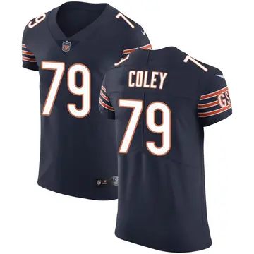 Nike Trevon Coley Men's Elite Chicago Bears Navy Team Color Vapor Untouchable Jersey