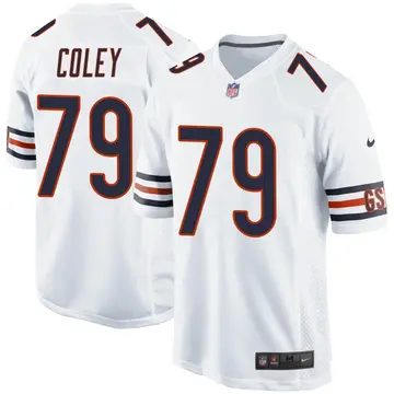 Nike Trevon Coley Youth Game Chicago Bears White Jersey