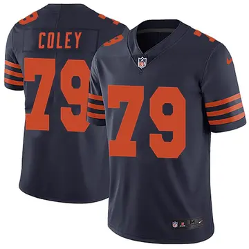 Nike Trevon Coley Youth Limited Chicago Bears Navy Blue Alternate Vapor Untouchable Jersey