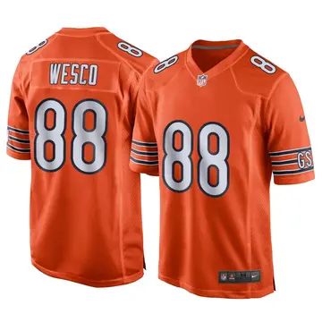 Nike Trevon Wesco Men's Game Chicago Bears Orange Alternate Jersey