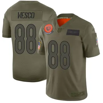 Nike Trevon Wesco Men's Limited Chicago Bears Camo 2019 Salute to Service Jersey