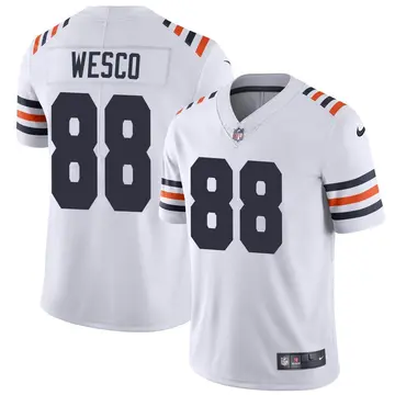 Nike Trevon Wesco Men's Limited Chicago Bears White Alternate Classic Vapor Jersey