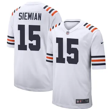 Nike Trevor Siemian Youth Game Chicago Bears White Alternate Classic Jersey