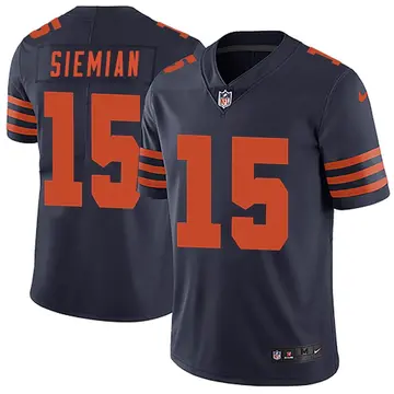 Nike Trevor Siemian Youth Limited Chicago Bears Navy Blue Alternate Vapor Untouchable Jersey