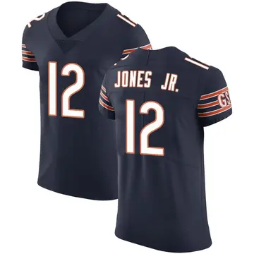 Nike Velus Jones Jr. Men's Elite Chicago Bears Navy Team Color Vapor Untouchable Jersey