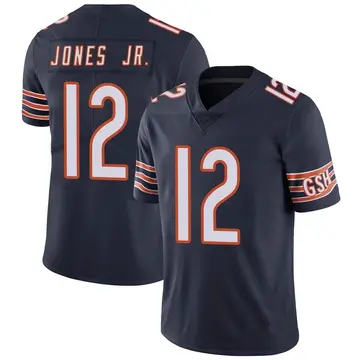 Nike Velus Jones Jr. Men's Limited Chicago Bears Navy Team Color Vapor Untouchable Jersey