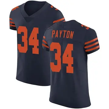 Nike Walter Payton Men's Elite Chicago Bears Navy Blue Alternate Vapor Untouchable Jersey