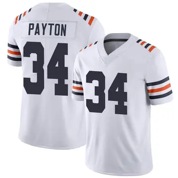 Nike Walter Payton Men's Limited Chicago Bears White Alternate Classic Vapor Jersey