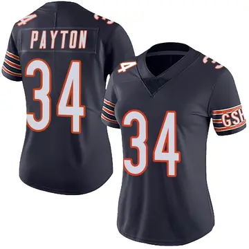 Nike Walter Payton Women's Limited Chicago Bears Navy Team Color Vapor Untouchable Jersey