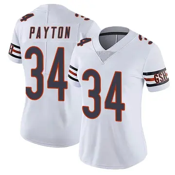 Nike Walter Payton Women's Limited Chicago Bears White Vapor Untouchable Jersey
