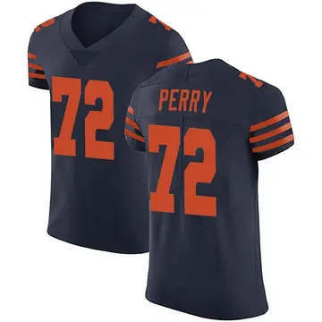 Nike William Perry Men's Elite Chicago Bears Navy Blue Alternate Vapor Untouchable Jersey