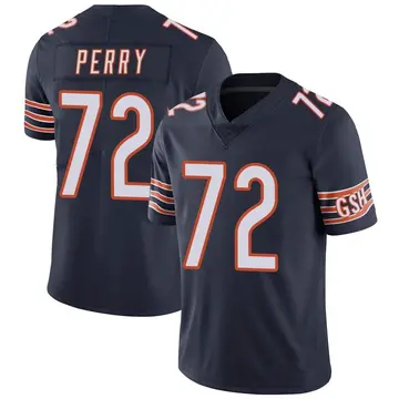 Nike William Perry Men's Limited Chicago Bears Navy Team Color Vapor Untouchable Jersey