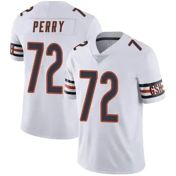 Nike William Perry Men's Limited Chicago Bears White Vapor Untouchable Jersey
