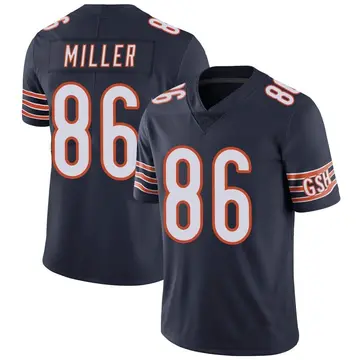 Nike Zach Miller Men's Limited Chicago Bears Navy Team Color Vapor Untouchable Jersey