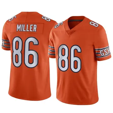 Nike Zach Miller Men's Limited Chicago Bears Orange Alternate Vapor Jersey